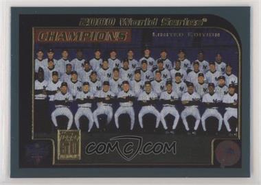 2001 Topps - [Base] - Limited Edition #406 - New York Yankees Team