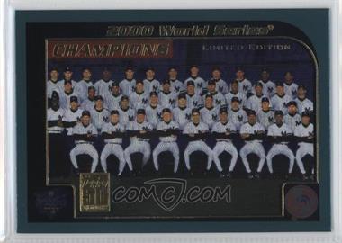 2001 Topps - [Base] - Limited Edition #406 - New York Yankees Team