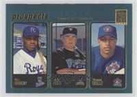 Prospects - Dee Brown, Jack Cust, Vernon Wells [EX to NM]