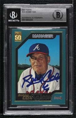 2001 Topps - [Base] #323 - Bobby Cox [BAS BGS Authentic]