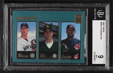 2001 Topps - [Base] #363 - Prospects - Ryan Anderson, Barry Zito, C.C. Sabathia [BGS 9 MINT]