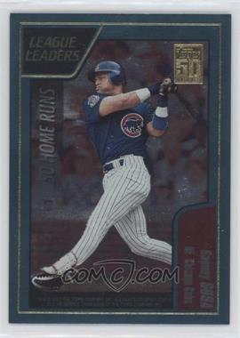 2001 Topps - [Base] #392 - League Leaders - Sammy Sosa, Troy Glaus