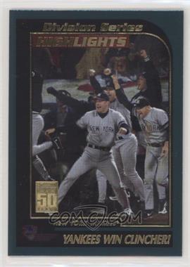 2001 Topps - [Base] #402 - Division Series Highlights - Yankees Win Clincher!