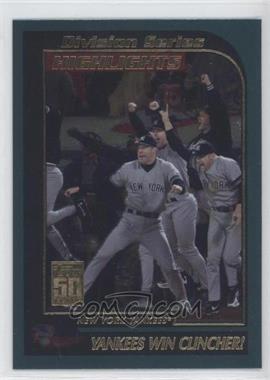 2001 Topps - [Base] #402 - Division Series Highlights - Yankees Win Clincher!