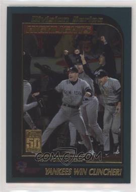 2001 Topps - [Base] #402 - Division Series Highlights - Yankees Win Clincher!