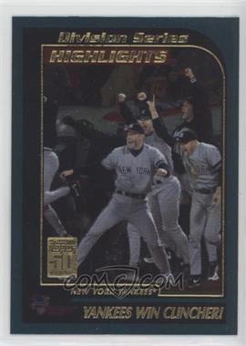 2001 Topps - [Base] #402 - Division Series Highlights - Yankees Win Clincher!