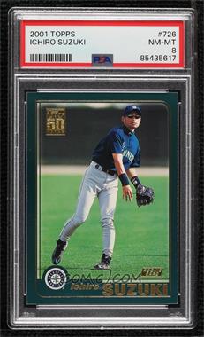 2001 Topps - [Base] #726 - Ichiro Suzuki [PSA 8 NM‑MT]