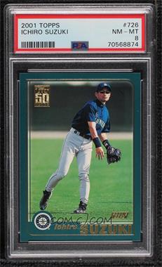 2001 Topps - [Base] #726 - Ichiro Suzuki [PSA 8 NM‑MT]