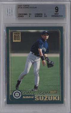 2001 Topps - [Base] #726 - Ichiro Suzuki [BGS 9 MINT]