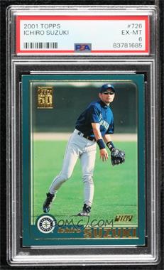 2001 Topps - [Base] #726 - Ichiro Suzuki [PSA 6 EX‑MT]