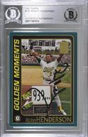 Golden Moments - Rickey Henderson [BAS Authentic]