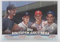 Randy Johnson, Warren Spahn, Steve Carlton, Sandy Koufax