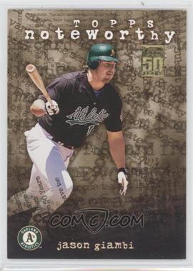 2001 Topps - Noteworthy #TN22 - Jason Giambi