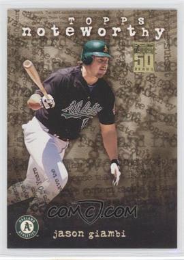 2001 Topps - Noteworthy #TN22 - Jason Giambi