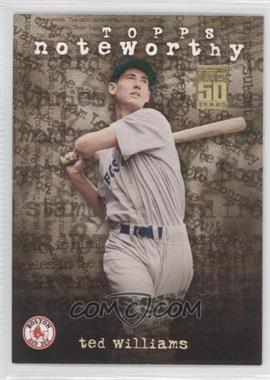 2001 Topps - Noteworthy #TN29 - Ted Williams