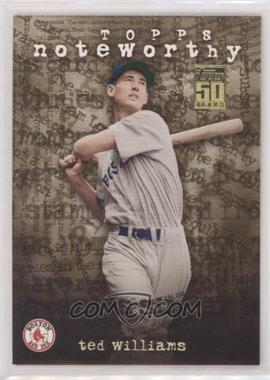 2001 Topps - Noteworthy #TN29 - Ted Williams