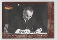Lyndon Johnson Signs Civil Rights Bill