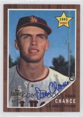 2001 Topps Archives - Autographs #76 TAA - Dean Chance