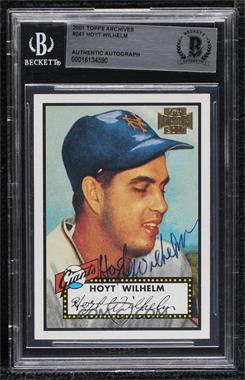 2001 Topps Archives - [Base] #241 - Hoyt Wilhelm [BAS BGS Authentic]