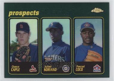 2001 Topps Chrome - [Base] - Retrofractor #295 - Rafael Soriano, Pasqual Coco, Chance Caple