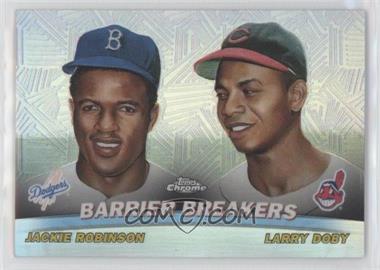 2001 Topps Chrome - Combos - Refractor #TC20 - Jackie Robinson, Larry Doby