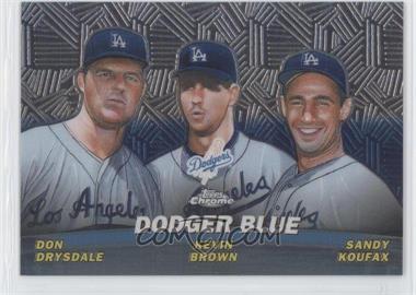 2001 Topps Chrome - Combos #TC11 - Don Drysdale, Kevin Brown, Sandy Koufax