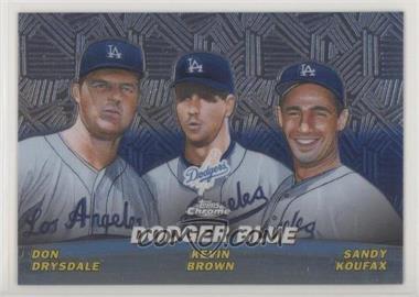 2001 Topps Chrome - Combos #TC11 - Don Drysdale, Kevin Brown, Sandy Koufax