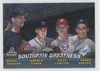 Randy Johnson, Warren Spahn, Steve Carlton, Sandy Koufax