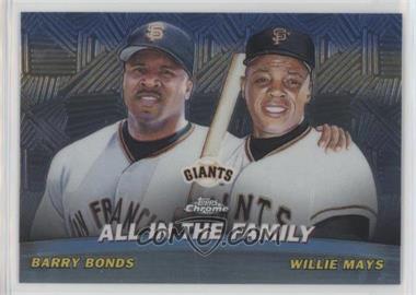 2001 Topps Chrome - Combos #TC19 - Barry Bonds, Willie Mays