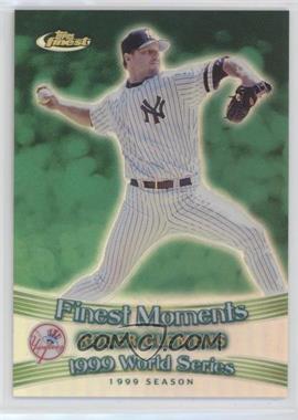 2001 Topps Finest - Finest Moments - Refractor #FM13 - Roger Clemens