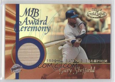 2001 Topps Gold Label - MLB Award Ceremony Relic #GLR-GS - Gary Sheffield