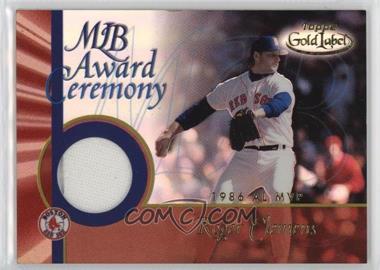 2001 Topps Gold Label - MLB Award Ceremony Relic #GLR-RC2 - Roger Clemens