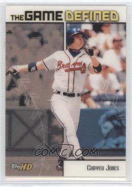2001 Topps HD - The Game Defined #GD7 - Chipper Jones