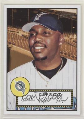 2001 Topps Heritage - [Base] - Black Back #66 - Cliff Floyd