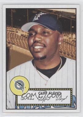 2001 Topps Heritage - [Base] - Black Back #66 - Cliff Floyd