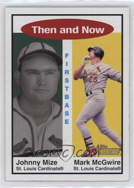 2001 Topps Heritage - Then and Now #TH 7 - Johnny Mize, Mark McGwire