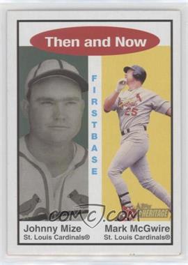 2001 Topps Heritage - Then and Now #TH 7 - Johnny Mize, Mark McGwire