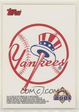 2001 Topps Opening Day - Team Stickers #NYY - New York Yankees Team