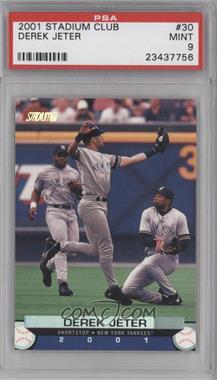 2001 Topps Stadium Club - [Base] #30 - Derek Jeter [PSA 9 MINT]