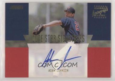 2001 Topps Stadium Club - Lone Star Signatures #LS16 - Adam Johnson