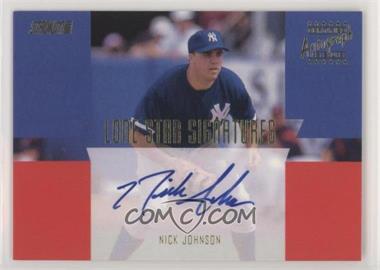 2001 Topps Stadium Club - Lone Star Signatures #LS9 - Nick Johnson