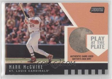 2001 Topps Stadium Club - Play at the Plate Batter's Box Dirt #PP1 - Mark McGwire