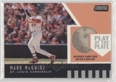 2001 Topps Stadium Club - Play at the Plate Batter's Box Dirt #PP1 - Mark McGwire