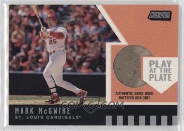 2001 Topps Stadium Club - Play at the Plate Batter's Box Dirt #PP1 - Mark McGwire