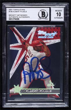 2001 Topps Stars - [Base] #198 - Albert Pujols [BAS BGS Authentic]