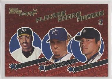 2001 Topps Stars - Players Choice Awards #PCA5 - Terrence Long, Mark Quinn, Kazuhiro Sasaki