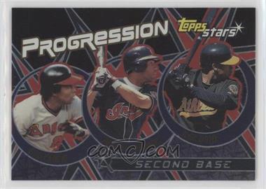 2001 Topps Stars - Progression #P4 - Roberto Alomar, Jose Ortiz, Rod Carew [EX to NM]