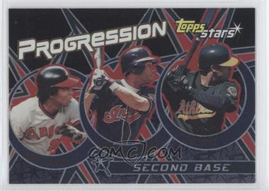 2001 Topps Stars - Progression #P4 - Roberto Alomar, Jose Ortiz, Rod Carew