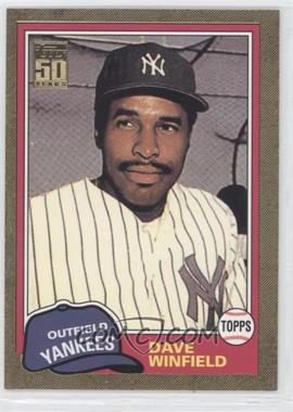 2001 Topps Traded & Rookies - [Base] - Gold #T103 - 50 Years Topps Reprint - Dave Winfield /2001