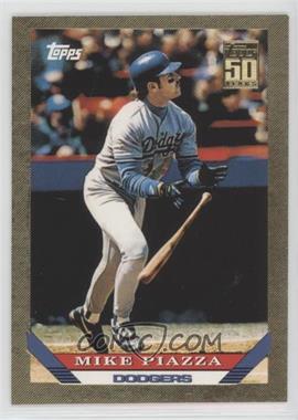 2001 Topps Traded & Rookies - [Base] - Gold #T138 - 50 Years Topps Reprint - Mike Piazza /2001